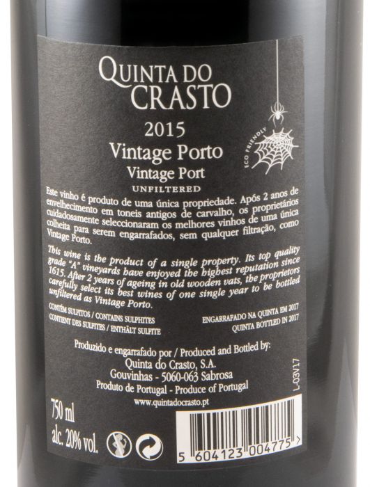 2015 Quinta do Crasto Vintage Porto