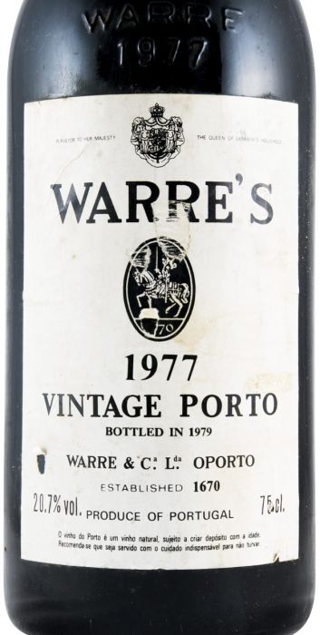 1977 Warre's Vintage Porto