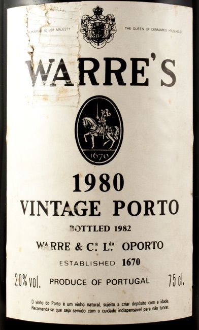 1980 Warre's Vintage Porto