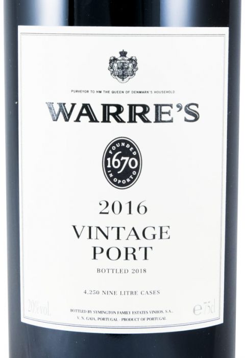 2016 Warre's Vintage Port