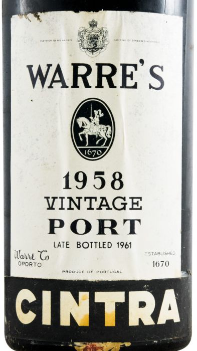 1958 Warre's Cintra Vintage Port