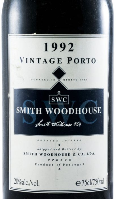 1992 Smith Woodhouse Vintage Porto