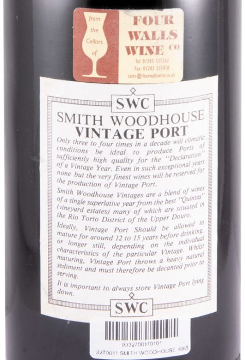 1985 Smith Woodhouse Vintage Port