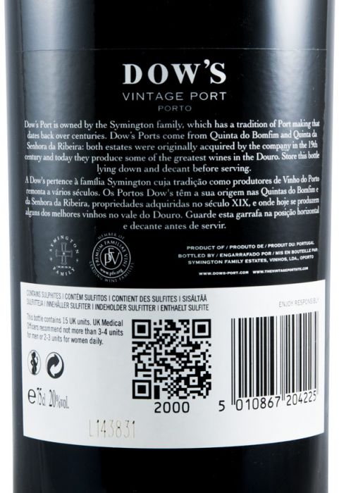 2000 Dow's Vintage Port