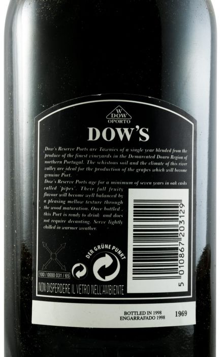 1969 Dow's Reserve Port