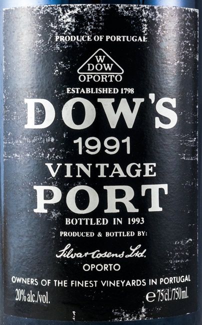 1991 Dow's Vintage Porto