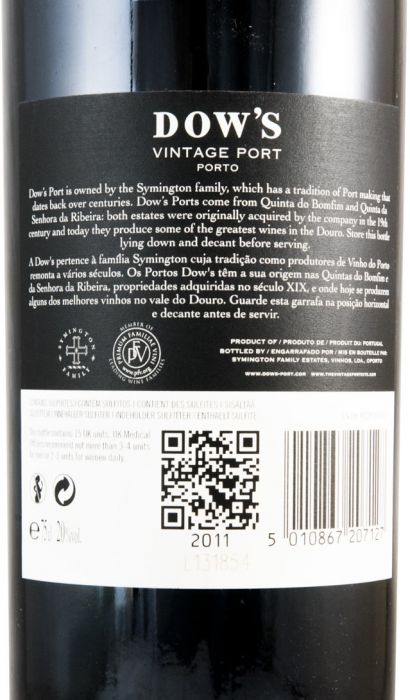 2011 Dow's Vintage Port