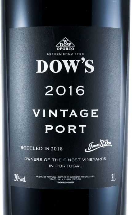 2016 Dow's Vintage Port 3L