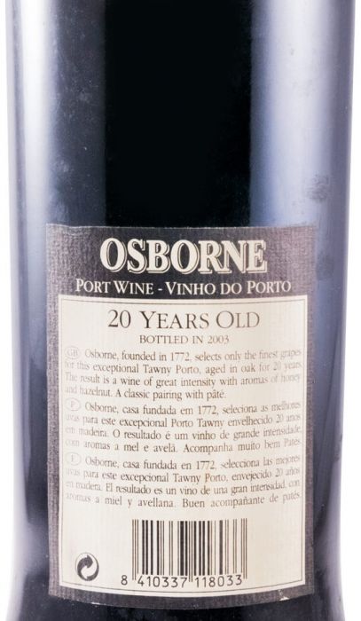 Osborne 20 anos Porto
