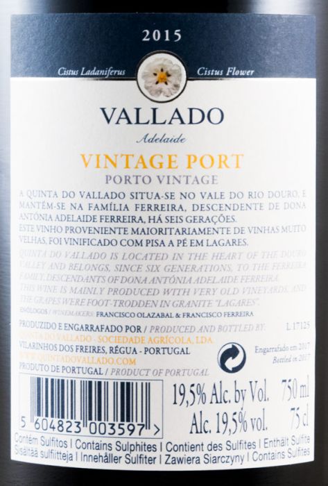 2015 Vallado Adelaide Vintage Porto