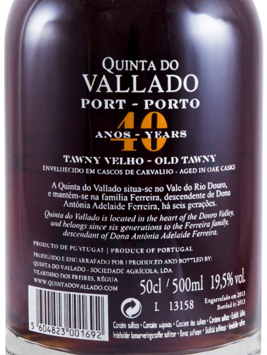Vallado 40 anos Porto 50cl