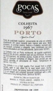 1967 Poças Colheita Porto