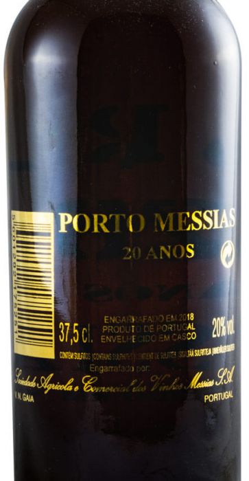 Messias 20 anos Porto (garrafa pirogravada a ouro) 37,5cl