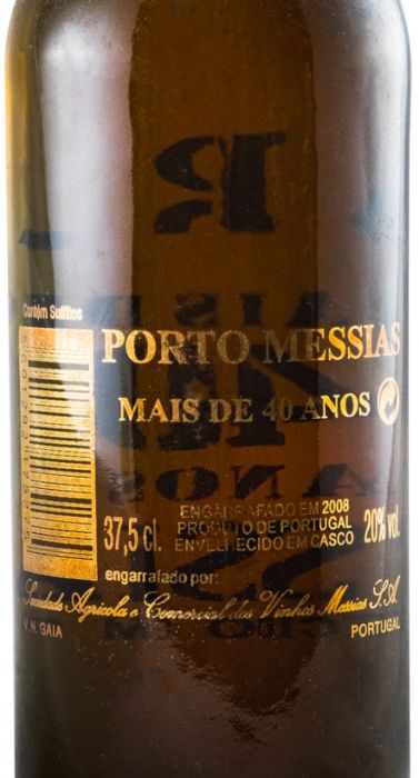 Messias +40 anos Porto (garrafa pirogravada a ouro) 37,5cl