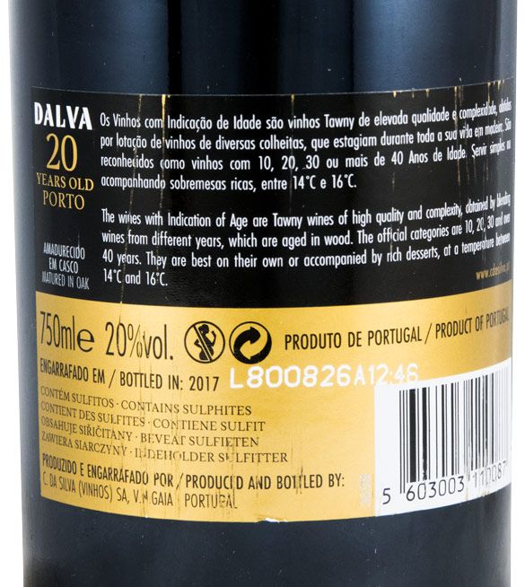 Dalva 20 years Port