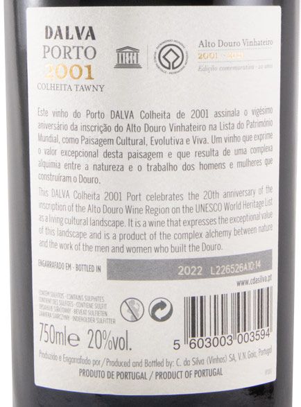 2001 Dalva Colheita Port