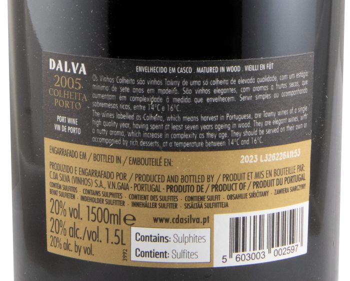 2005 Dalva Colheita Porto 1,5L