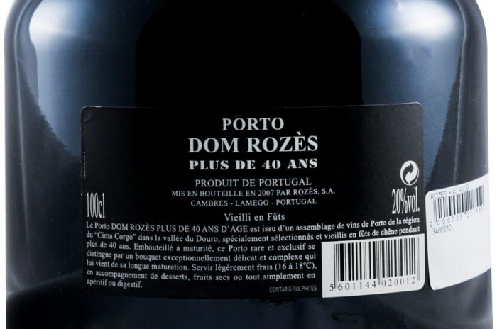 Dom Rozès +40 anos Porto
