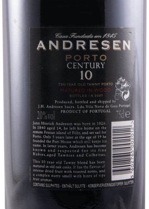 Andresen 10 years Port (old bottle)