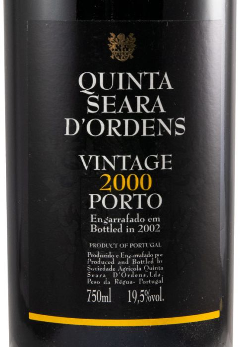 2000 Quinta Seara D'Ordens Vintage Porto