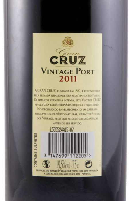 2011 Gran Cruz Vintage Port
