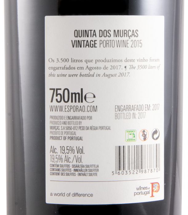 2015 Quinta dos Murças Vintage Port