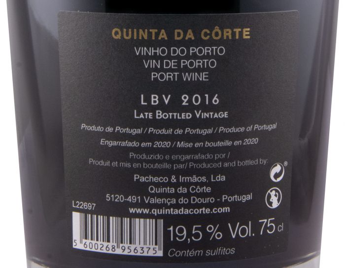 2016 Quinta da Côrte LBV Port