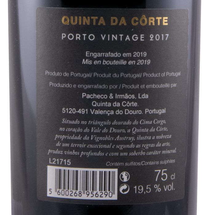 2017 Quinta da Côrte Vintage Porto