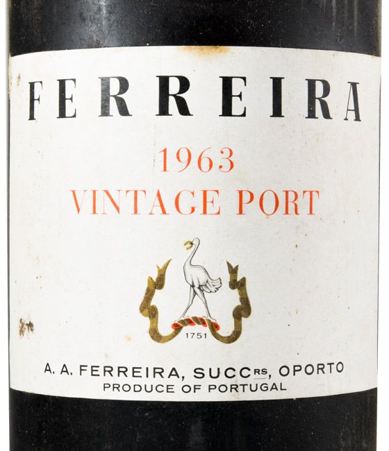 1963 Ferreira Vintage Port (damaged seal)