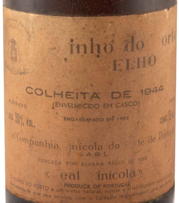 1944 Real Vinícola Colheita Port (damaged label)