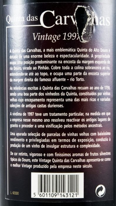 1997 Quinta das Carvalhas Vintage Port