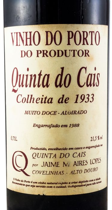 1933 Quinta do Cais Colheita Port