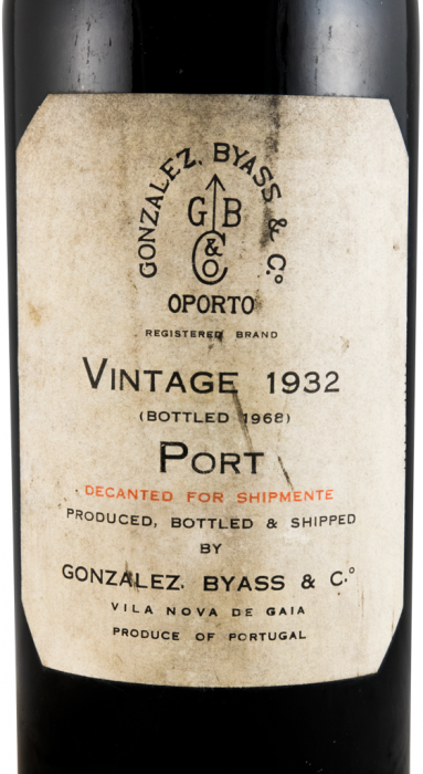 ゴンサレス・ビアス・ヴィンテージ ポート （高ボトル） 1932年