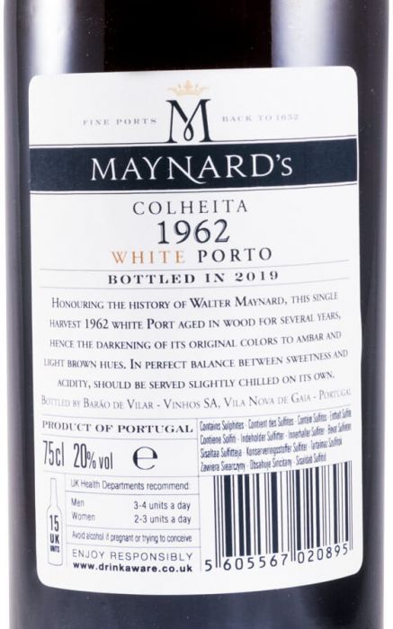 1962 Maynard's White Port
