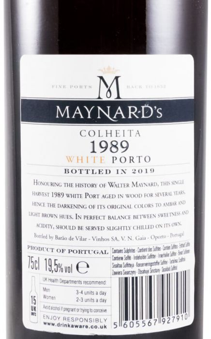 1989 Maynard's White Porto