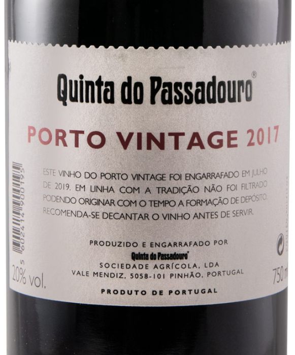 2017 Quinta do Passadouro Vintage Porto