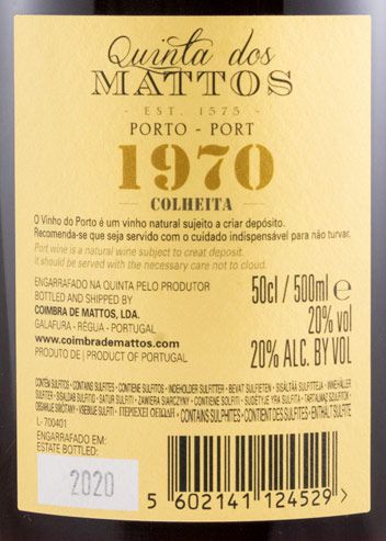 1970 Quinta dos Mattos Colheita Port 50cl