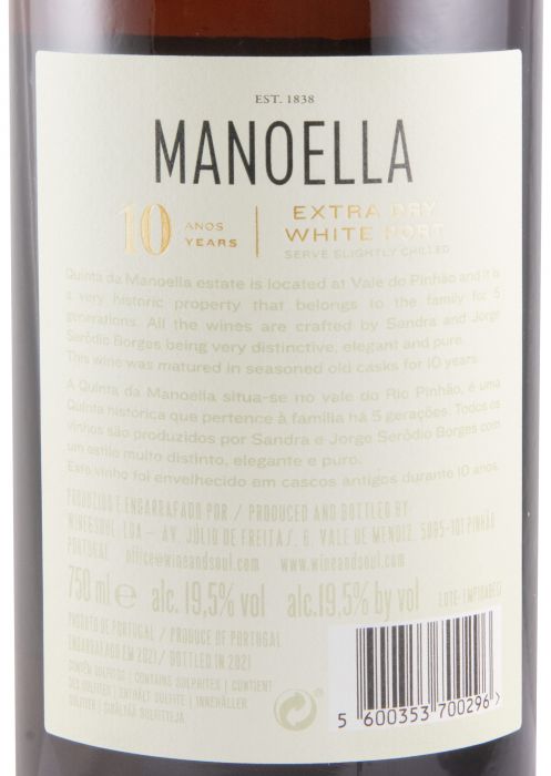 Manoella Branco Extra Dry 10 anos Porto
