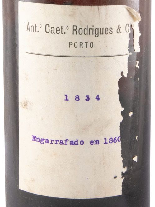 1834 António Caetano Rodrigues Port (bottled in 1860)