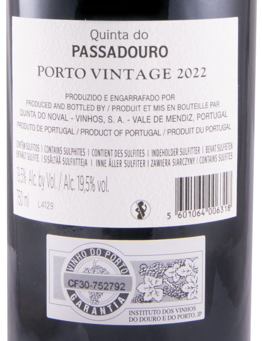 2022 Quinta do Passadouro Vintage Porto