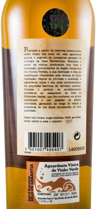 Wine Spirit Ferreirinha Velha 50cl