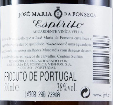 Aguardente Vínica José Maria da Fonseca Espírito 50cl