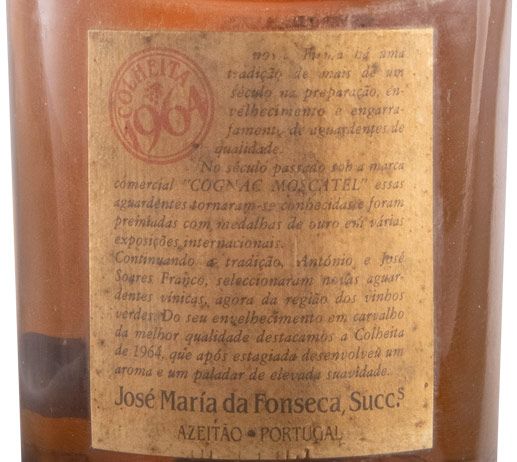 1964 Aguardente Vínica José Maria da Fonseca Velha Reserva (garrafa antiga)