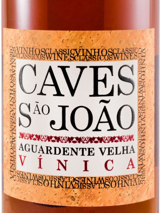 Агуарденте Caves São João виноградная старая (этикетка из пробки)