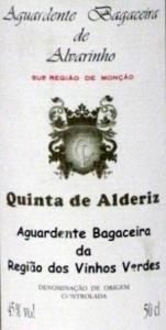 Grape spirit Quinta de Alderiz Alvarinho 50cl