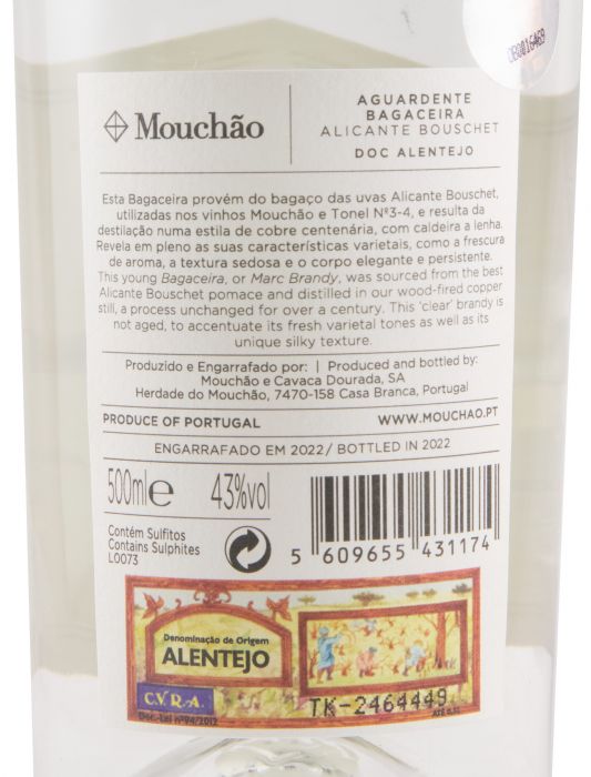 2017 Aguardente Bagaceira Mouchão 50cl