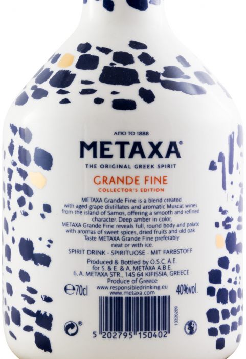 Metaxa Grand Fine Collector's Edition (garrafa em cerâmica)
