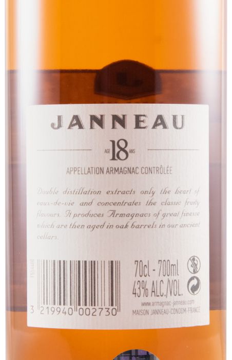 Armagnac Janneau 18 years