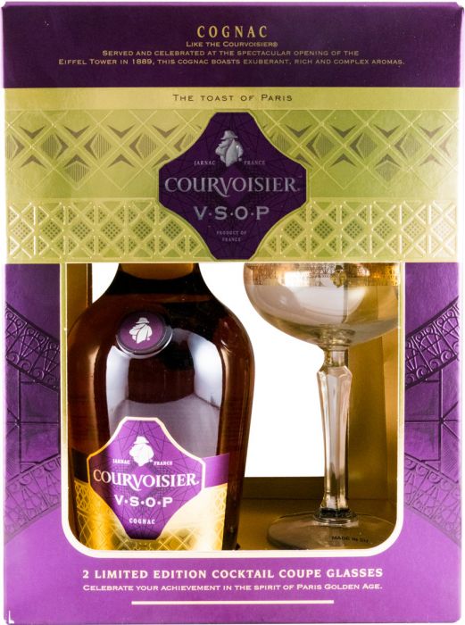 Cognac Courvoisier VSOP c/2 Copos
