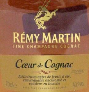 Cognac Rémy Martin Coeur de Cognac
